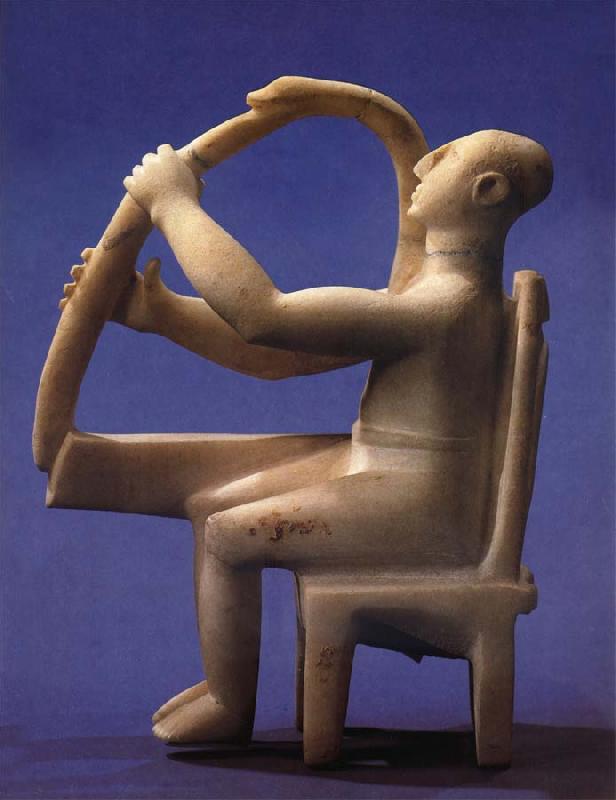unknow artist Seated Harp Player